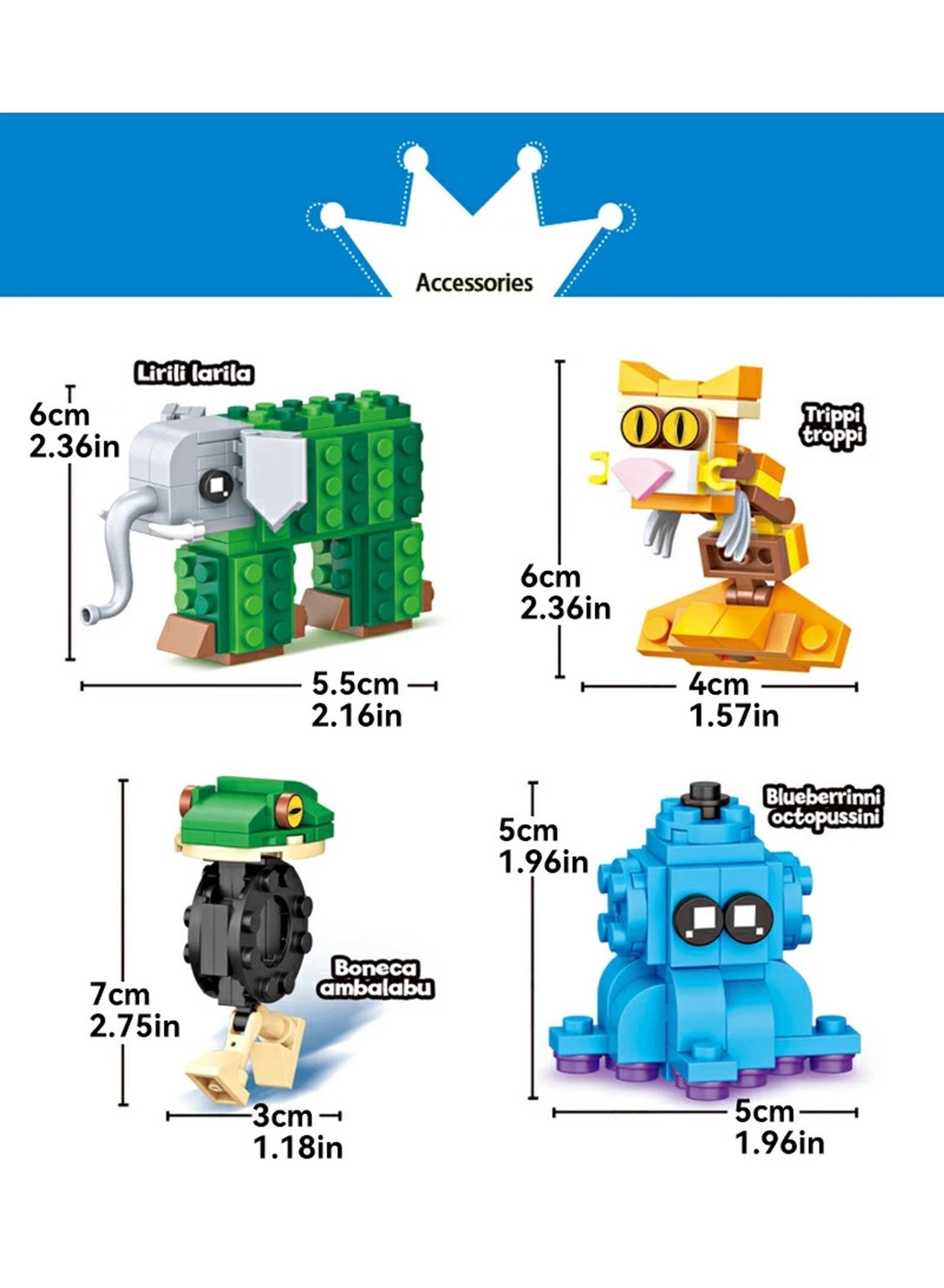 Italian ABS Building Blocks - 438 pcs