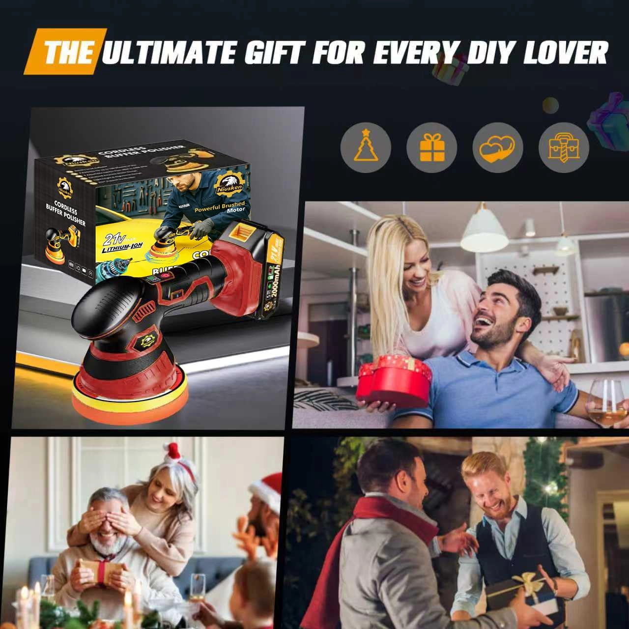 Cordless Car Buffer Polisher - 5'' 6''