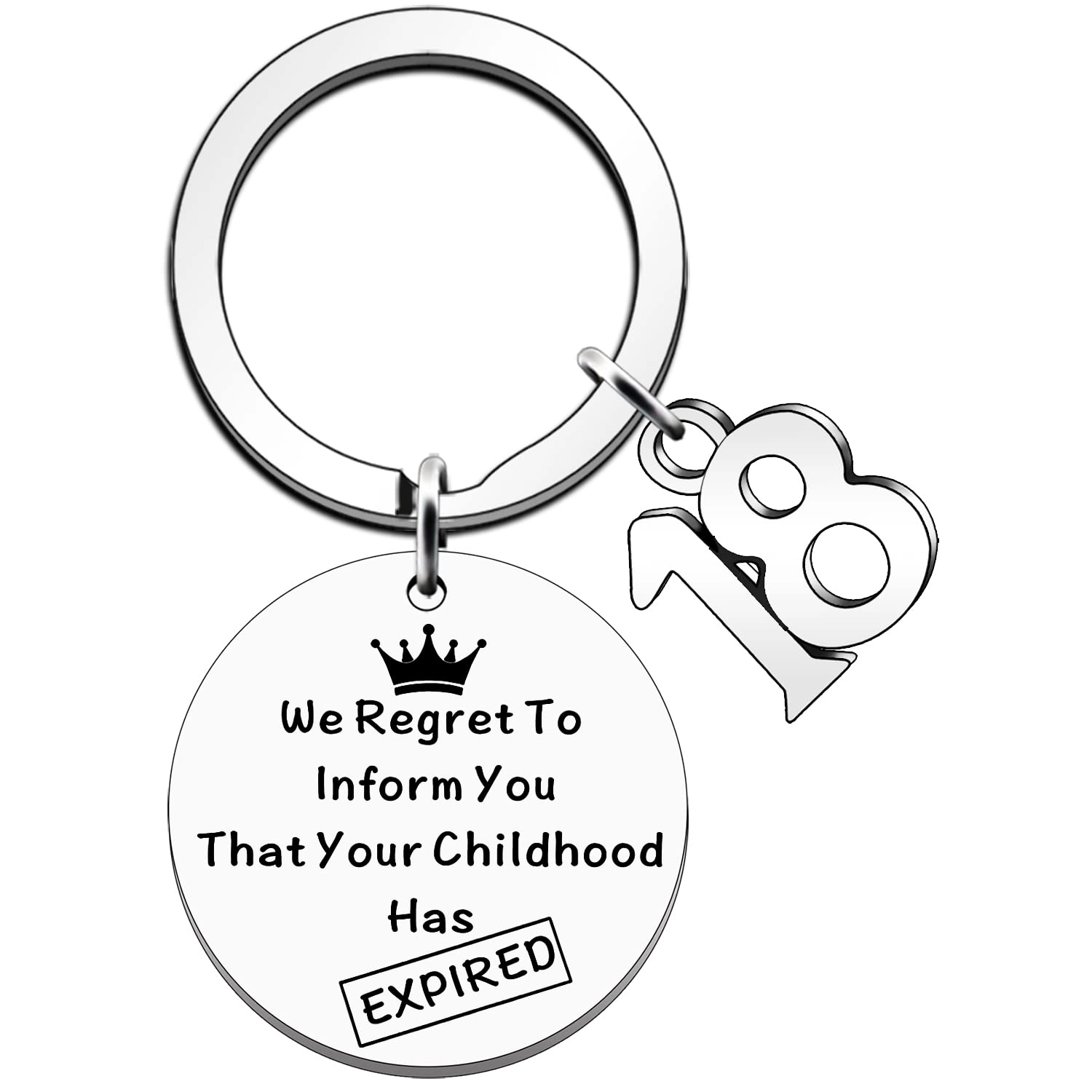 jettop 18th Birthday Keyring - Adulthood Milestone