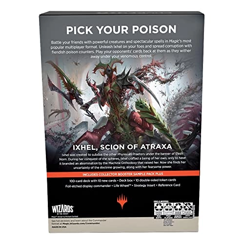 Phyrexia: All Will Be One Commander Deck - Corrupting Influence - 100-card + Collector Booster Sample Pack - 2-card