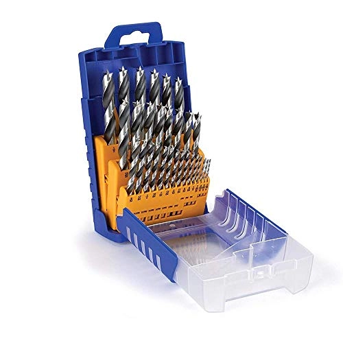 Brad Point Drill Bit Set - Chrome-vanadium 29-Piece 1/16th to 1/2th Inches
