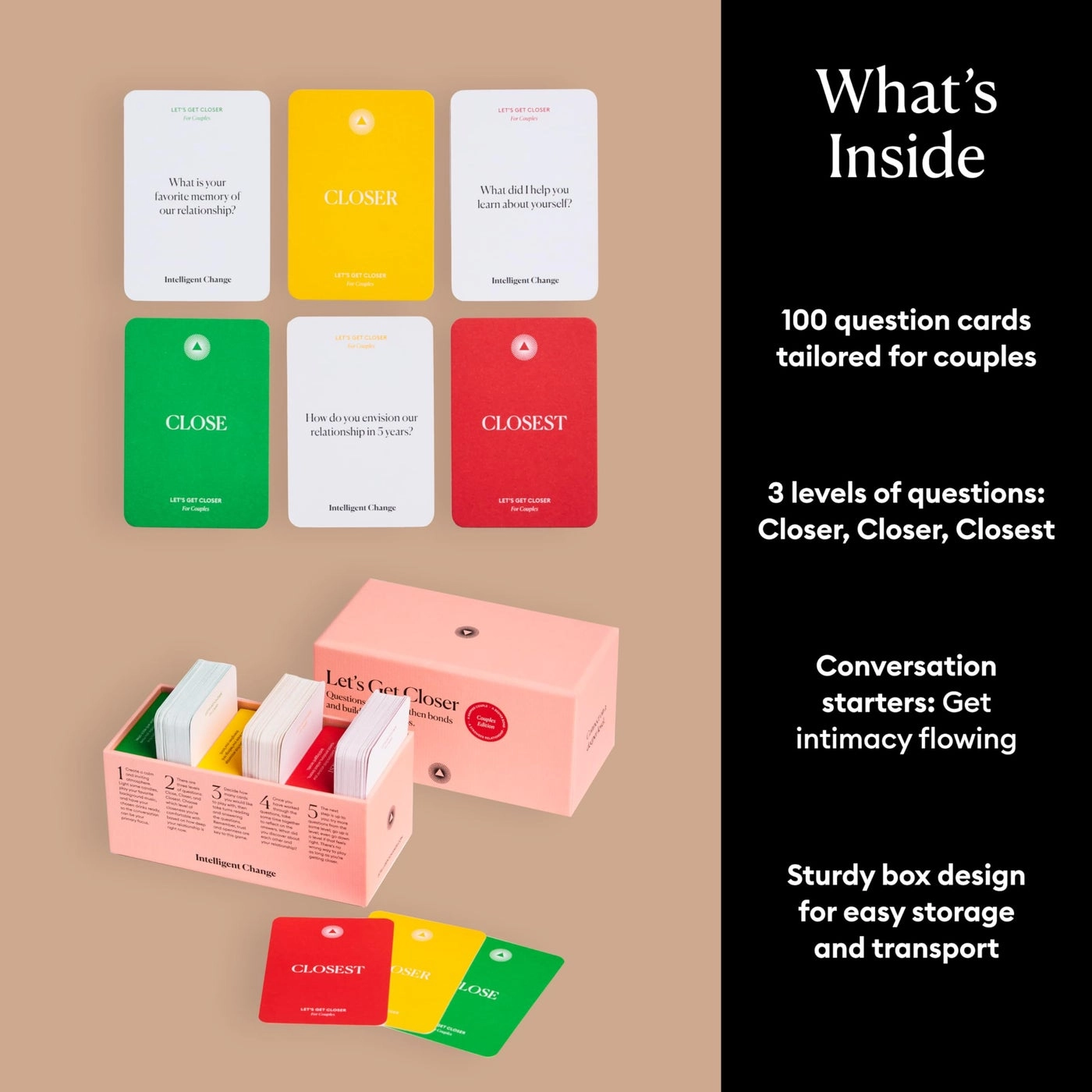 Let's Get Closer: Couple's Edition - Conversation Cards 100 Icebreaker Cards