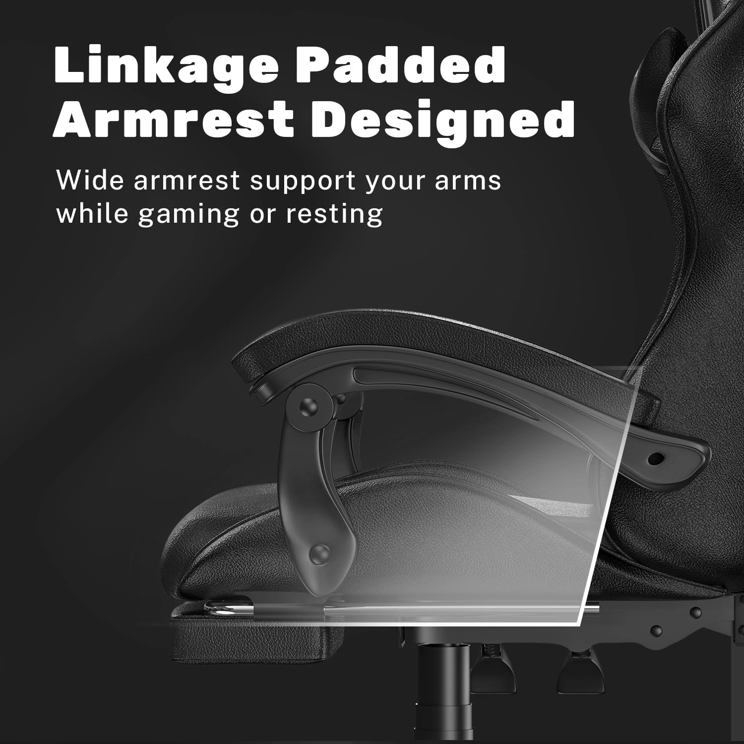 gaming chair - Red With Footrest