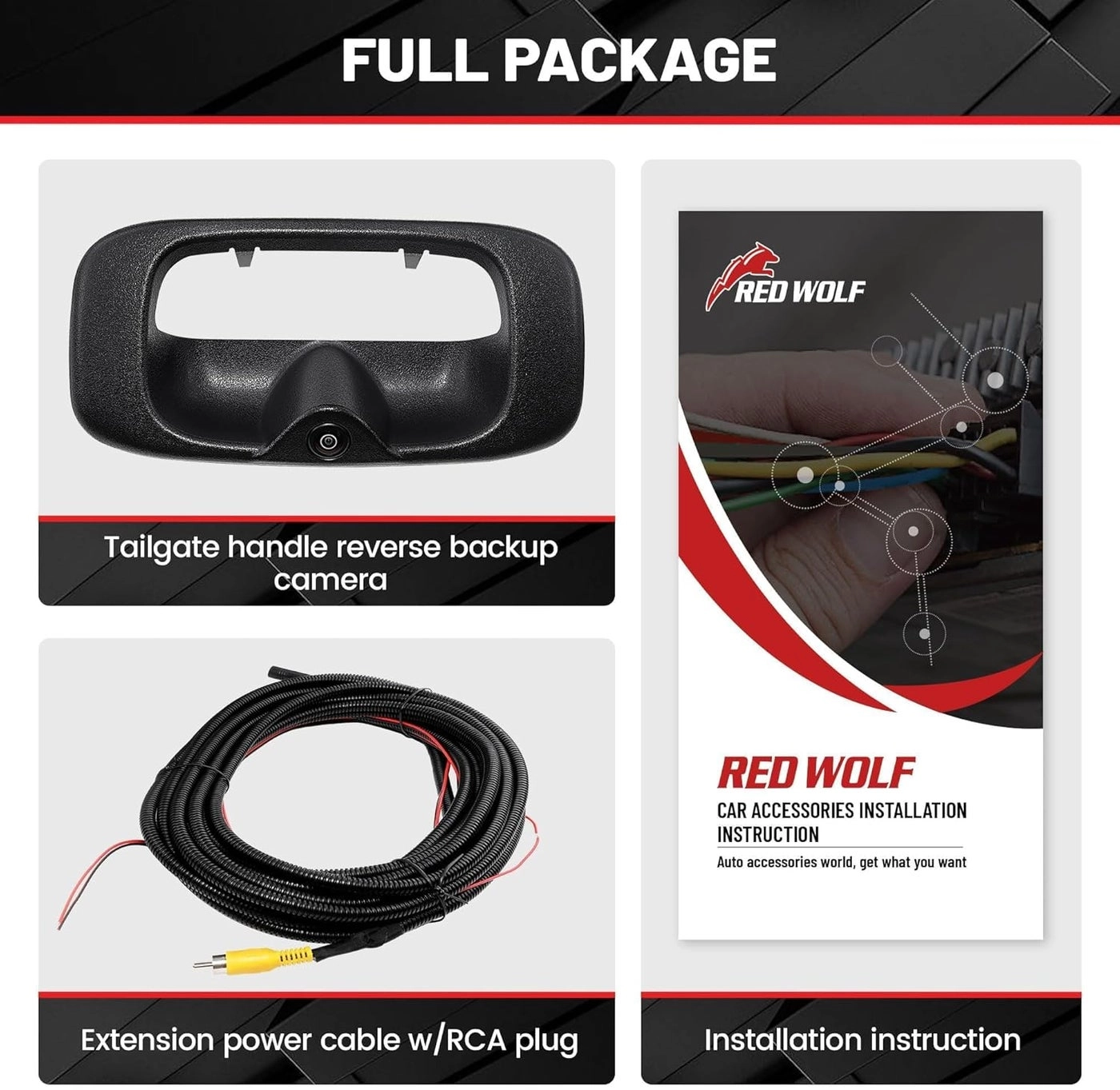 Tailgate Handle Backup Camera - Night vision 728 x 582