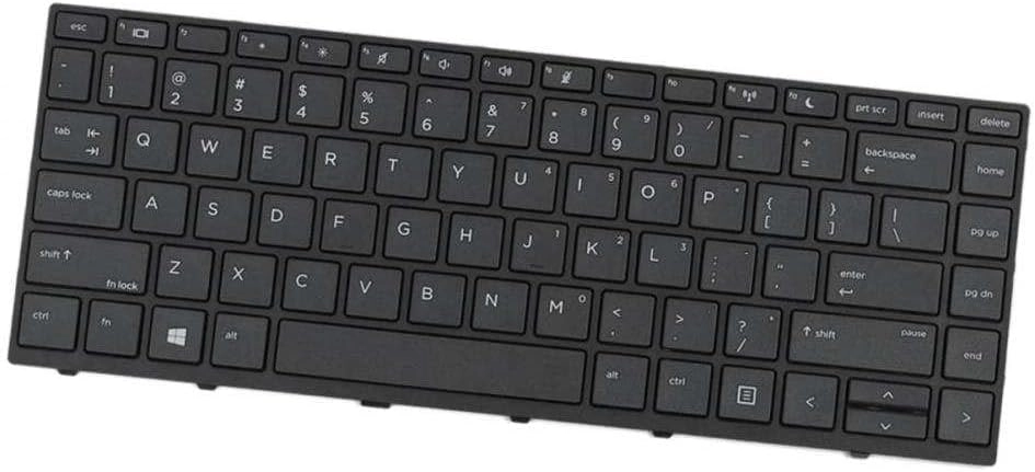 Laptop Keyboard with Frame - Black US English
