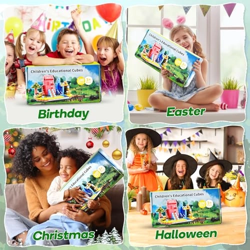 Magnetic Building Blocks - 100 pcs