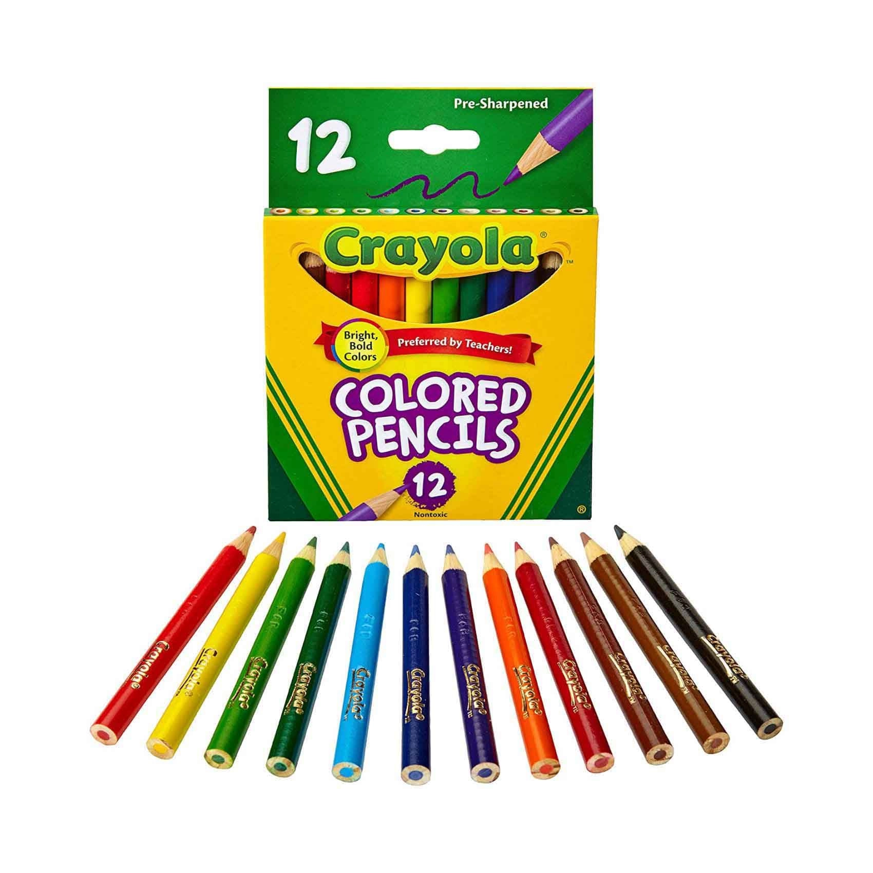 Coloured Woodcase Colour Pencil Set - 12 PCS