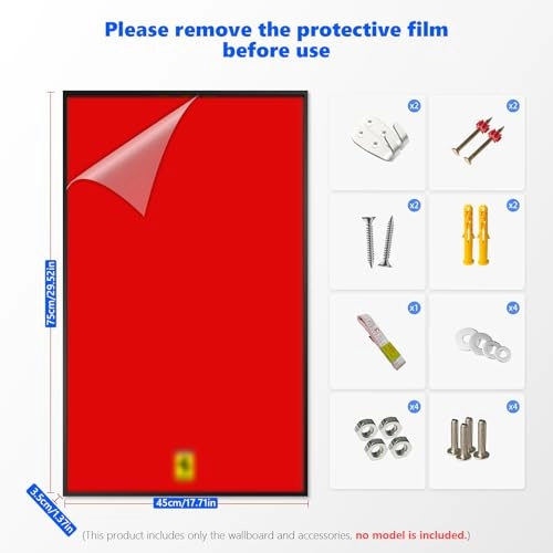 Display Wall Board for Lego Technic Ferrari Daytona SP3 42143 - 75 x 45 cm Wall Mount