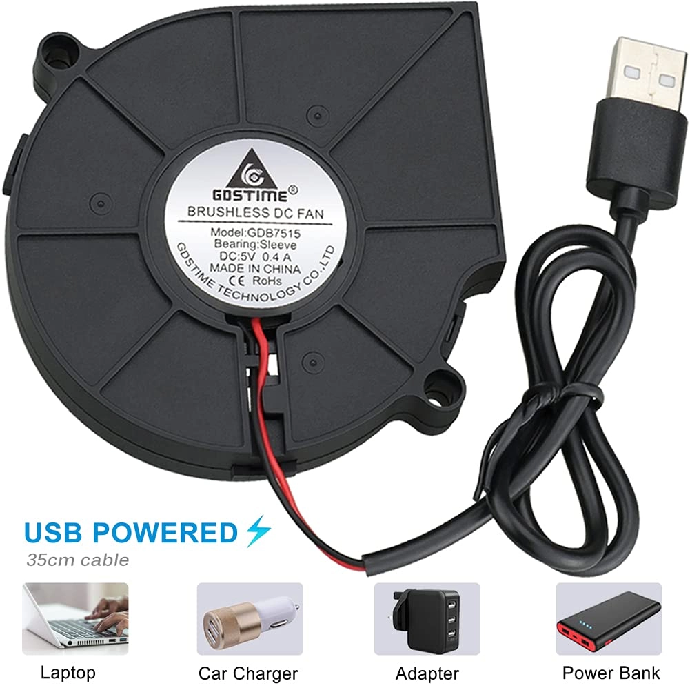 USB Blower Fan - 75mm