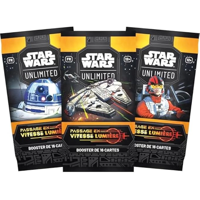 rayihni STAR WARS UNLIMITED: SPEED PASSING LIGHT - Booster of 16 Cards - Collectible Card Game (French)