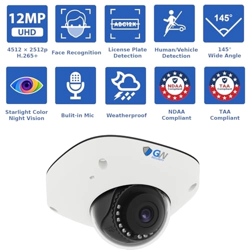 GW6832N - 32-Channel 8TB + GW1263301M - 12MP (16x) + GWSW1602G - 16-Port PoE Switch + GWCAT60 - 60ft + GWCAT100 - 100ft