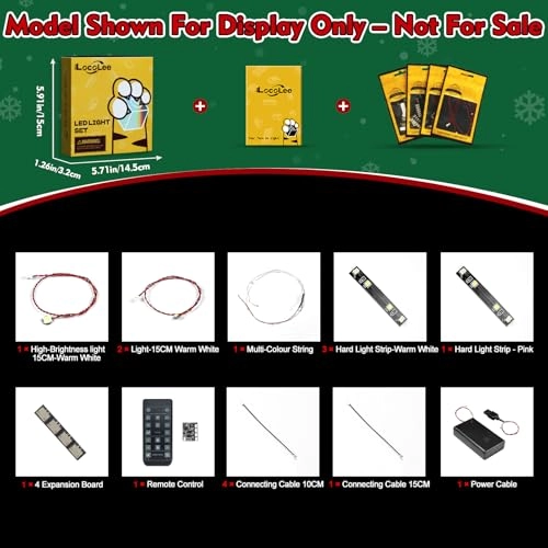 Light kit Compatible with Lego 40809 Festive Gingerbread House - RC Version USB