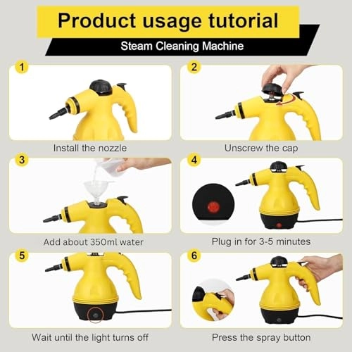 Handheld Steam Cleaner - 3BAR 400 Milliliters