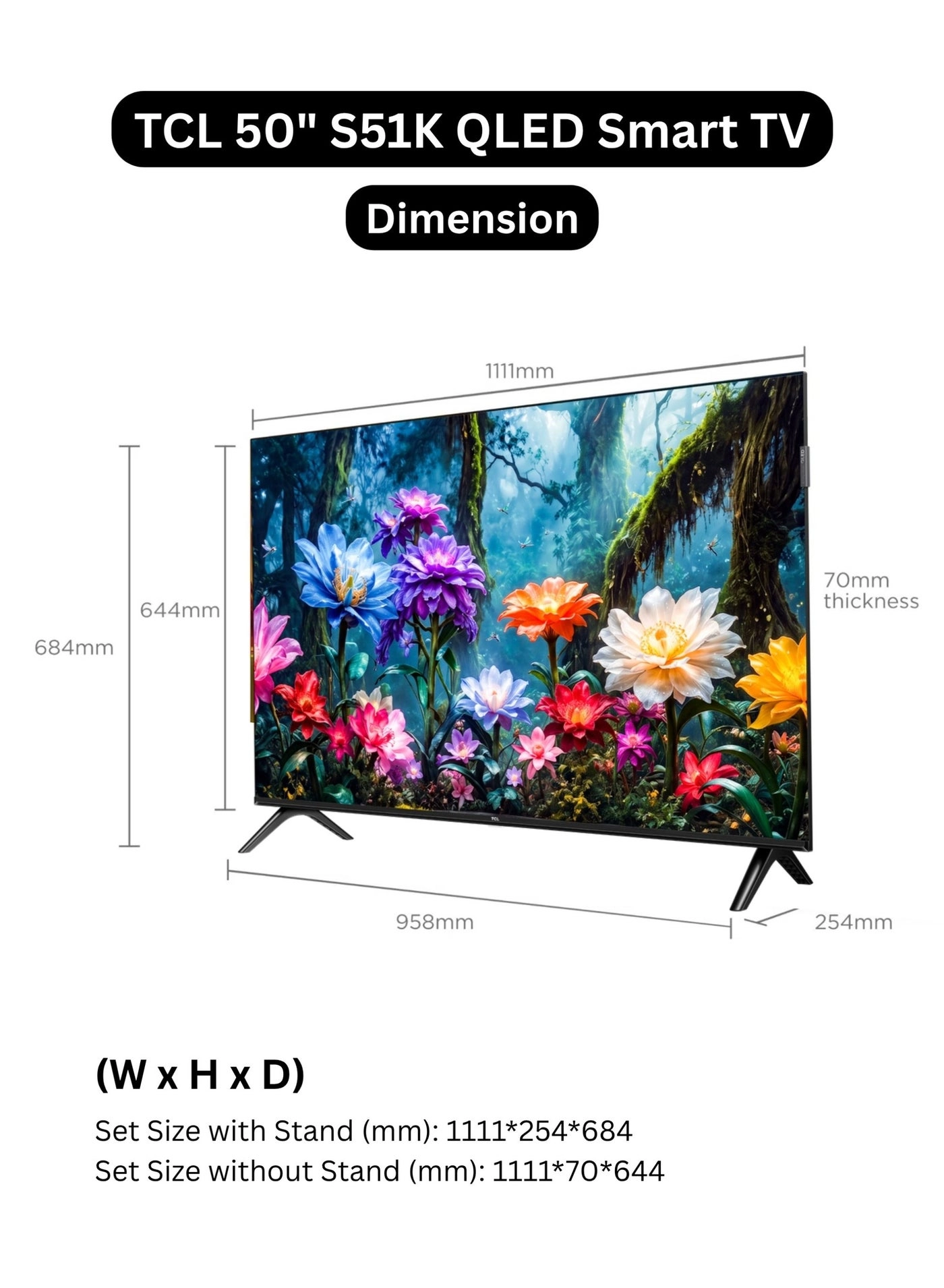 50S51K - 50 Inches