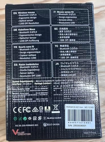 PERIMICE-821IB Mouse - Bluetooth