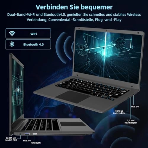 LeadBook T15 - 14.1'' Celeron 4 GB DDR3 192 GB SSD