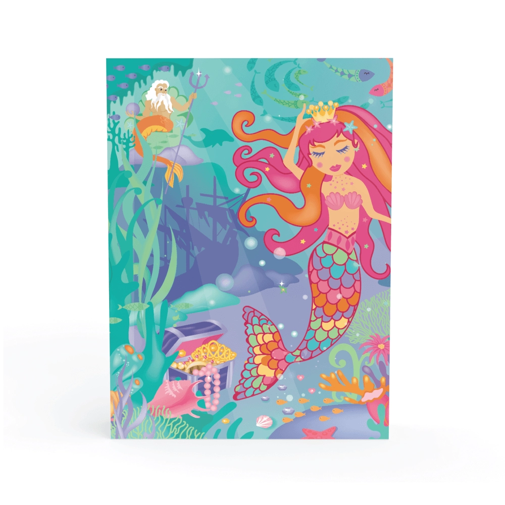 Mermaids Watercolor Art Set - 2 brushes 6 watercolor paints