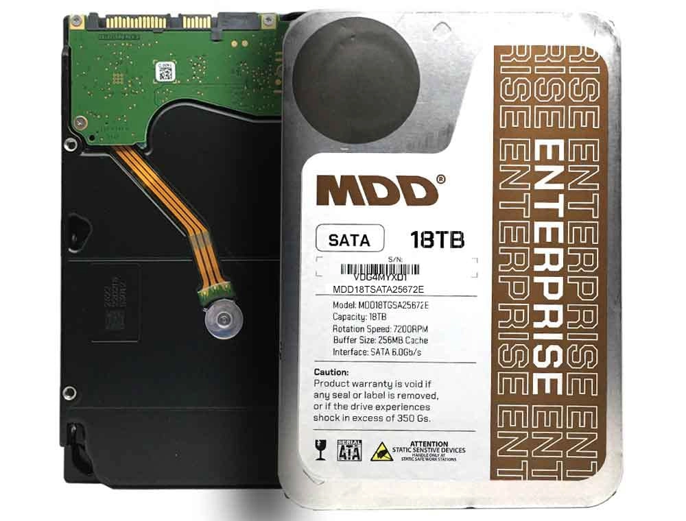MaxDigitalData MDD Enterprise Capacity 3.5" 7200rpm 256MB SATA 6Gb/s (MDD18TSATA25672E) - 18TB