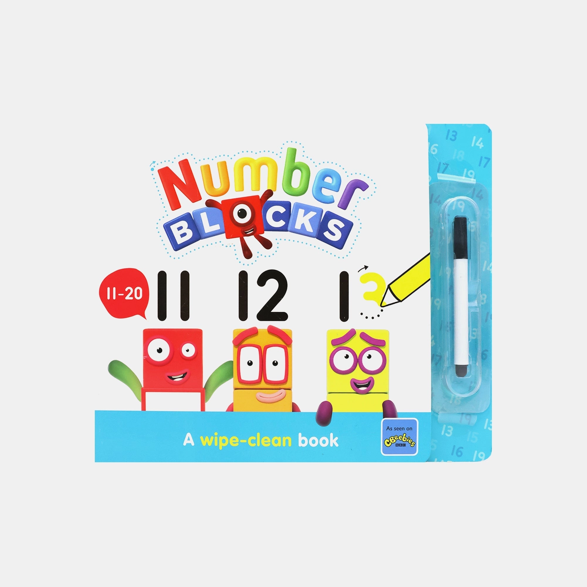 Numberblocks 11–20 - A Wipe-Clean Book