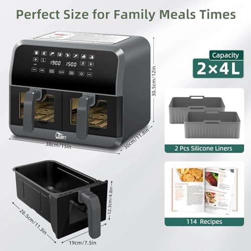 Double Air Fryer XL E1916