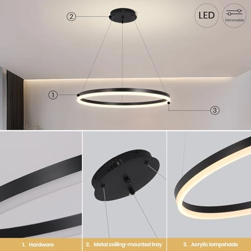 LED Chandelier - 100cm Adjustable