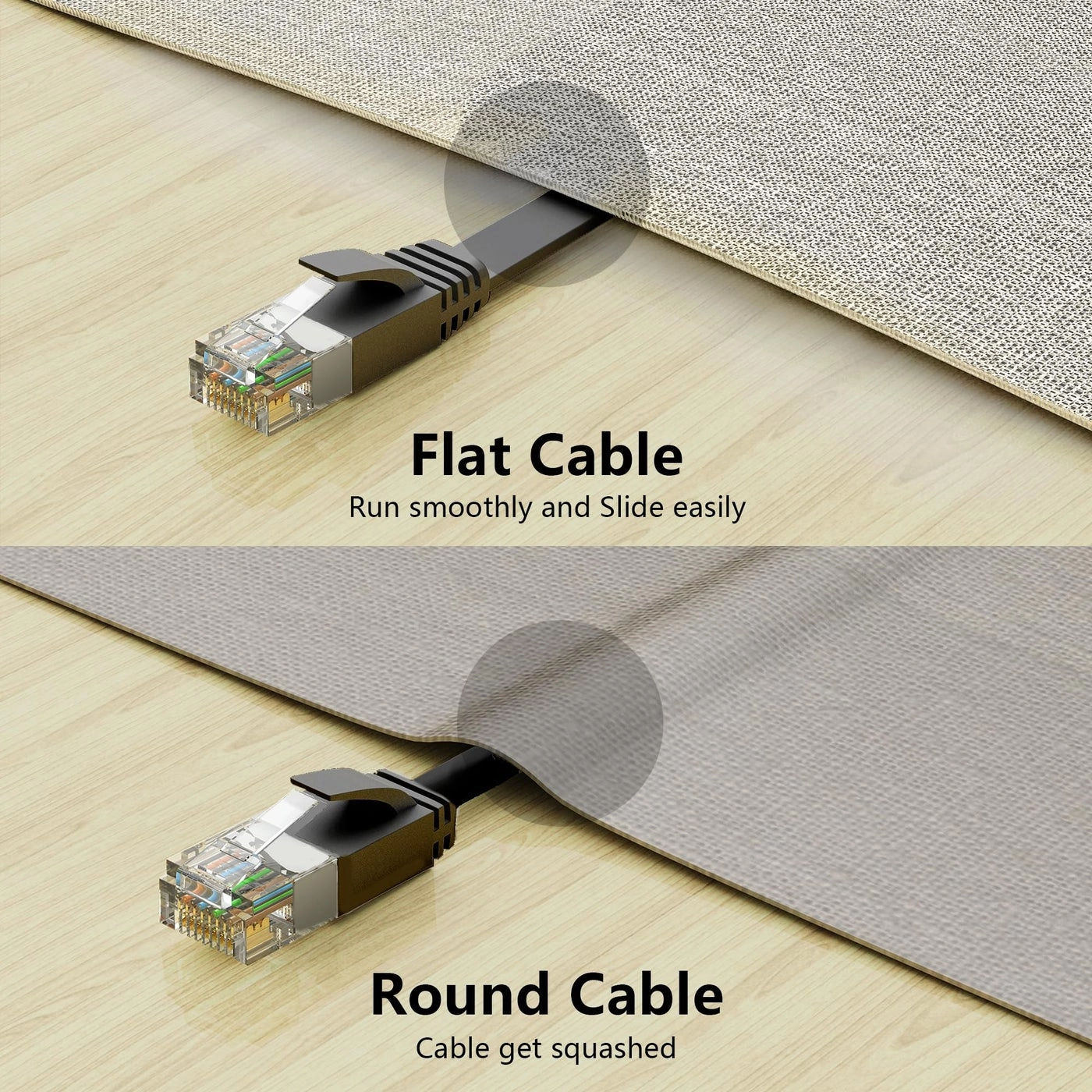 Cat 6 Ethernet Cable - 10ft Pack