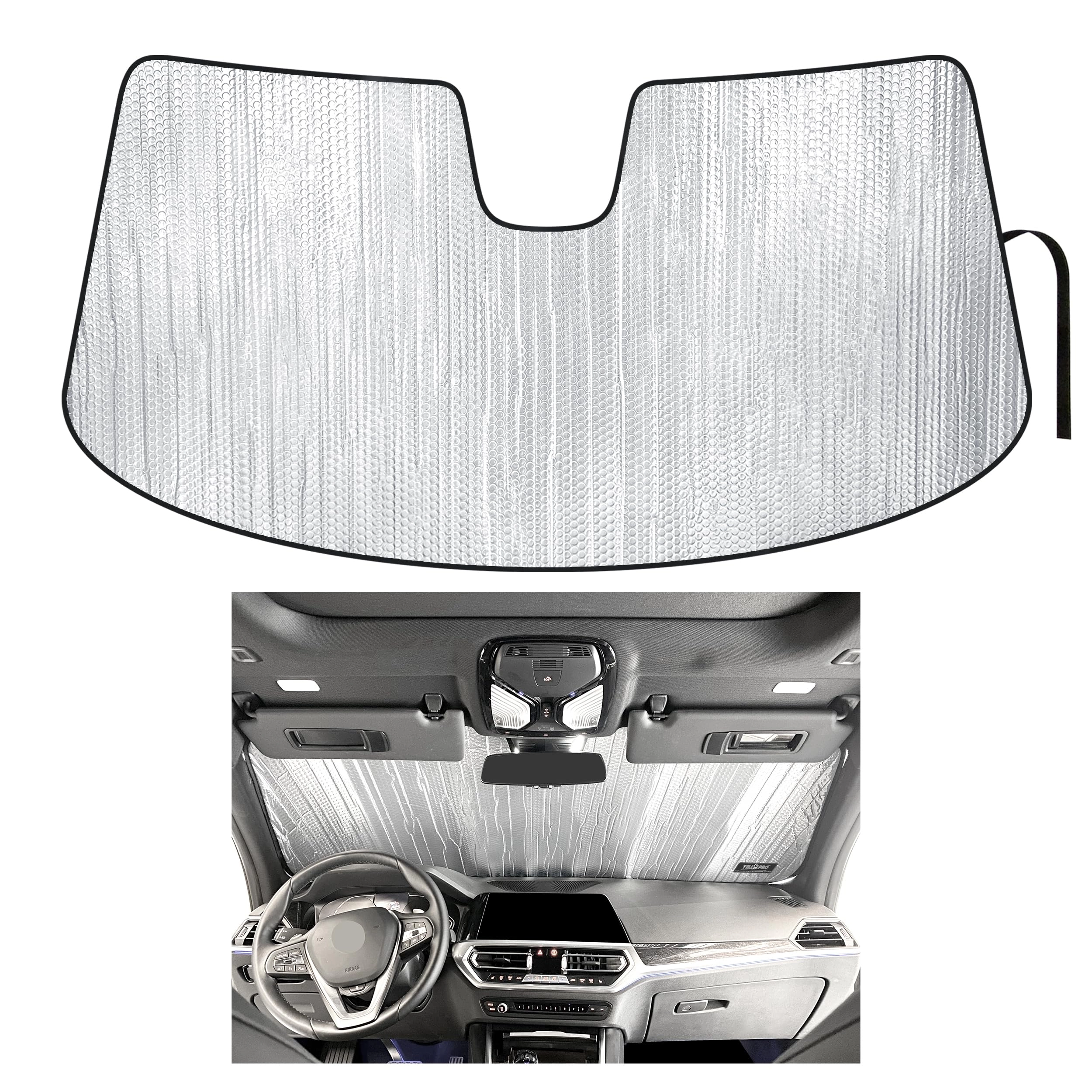 YelloPro Auto Front Windshield Sunshade - BMW 3-Series 2019|2020|2021|2022