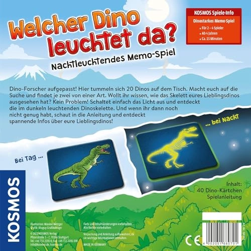 Welcher Dino leuchtet da? Dinosaurs - 4 years+ 40 pieces