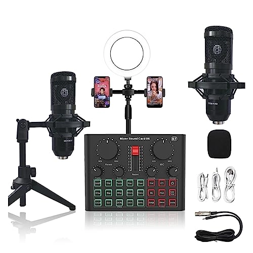 Sound Card Kit Wired Microphone