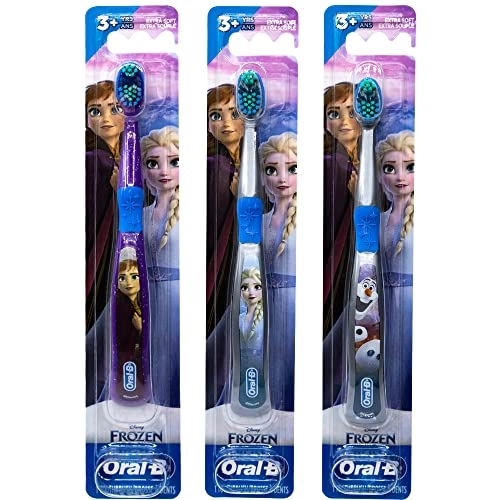 Disney Frozen Kids Toothbrush - Extra Soft 3-Piece Pack