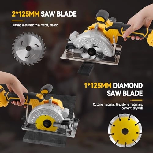 Mini Brushless Circular Saw Cordless 125mm