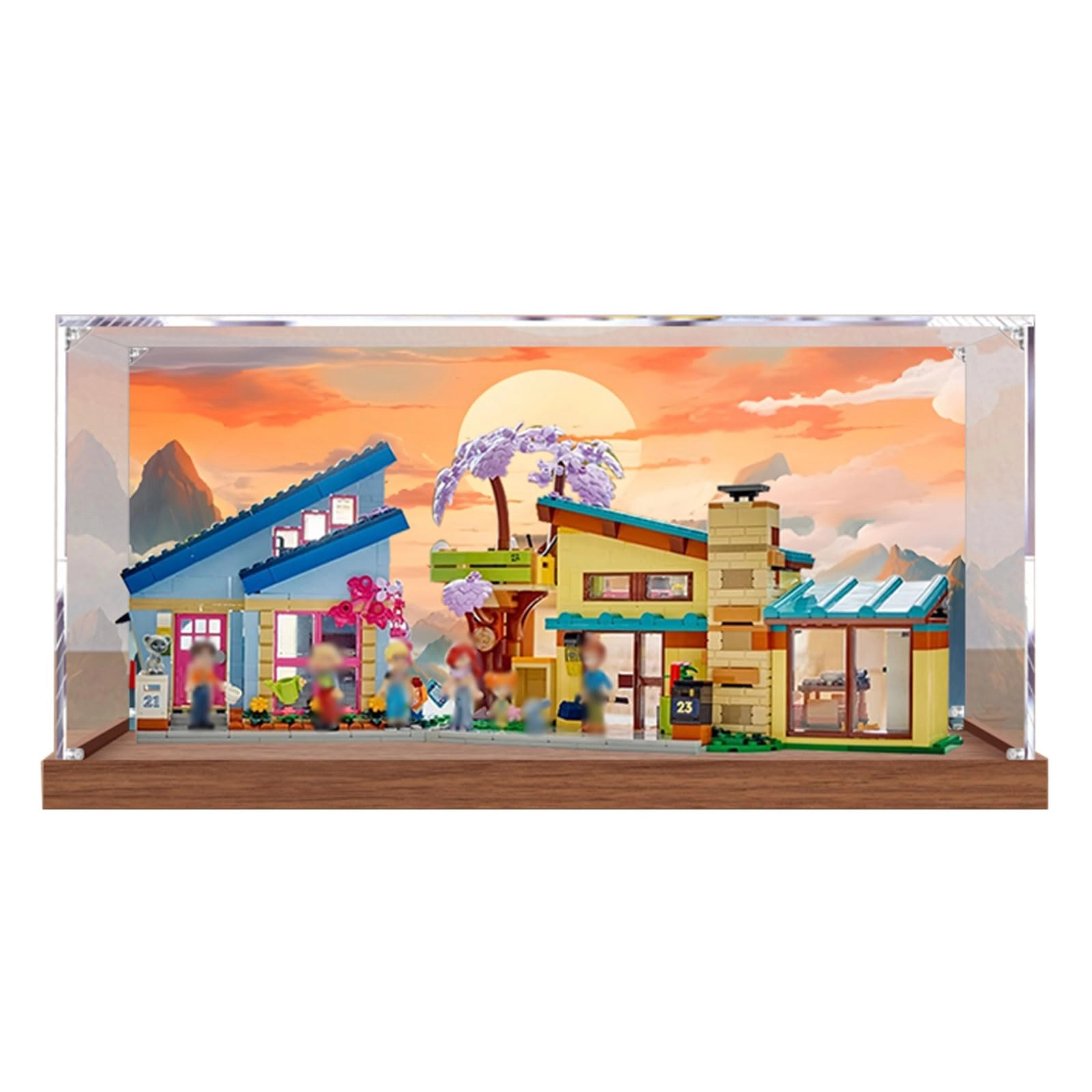 Acrylic Display Case - 50 x 30 x 25 cm With Background