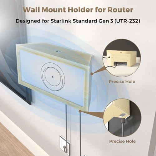 Acrylic Router Wall Mount - 1 piece(s) Starlink Gen 3