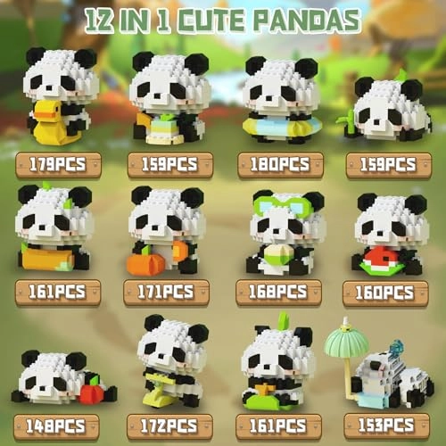 Panda Animals Set - 12Pack Party Favors