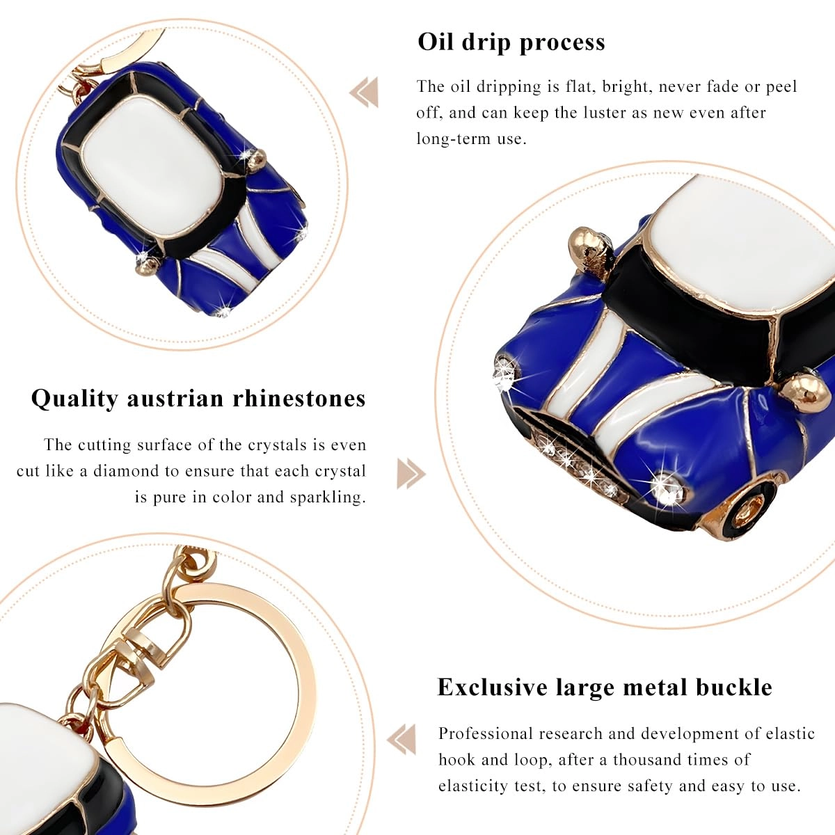 Car Model Rhinestone Keychain