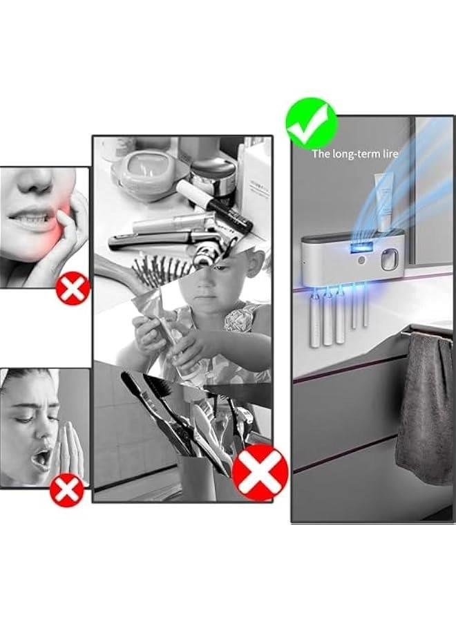 Toothbrush Holder - Wall Mounted 5 toothbrush slots