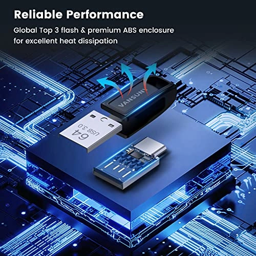 USB C Stick - USB 3.0 USB-A USB-C 64GB