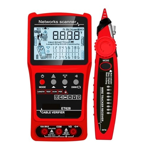 Network Cable Tester - 3in1 Multimeter Visual Fault Locator