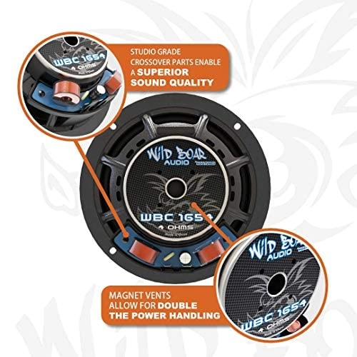 WBASG KIT.2R - 400 Watt Amplifier 6.5" Front Speaker Kit