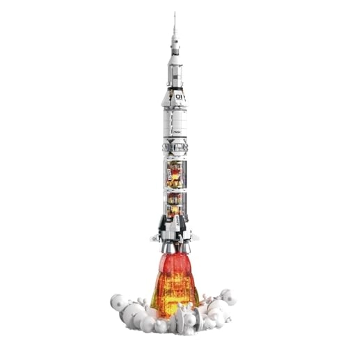Space Series Rocket MOC - Rocket 1201 pcs