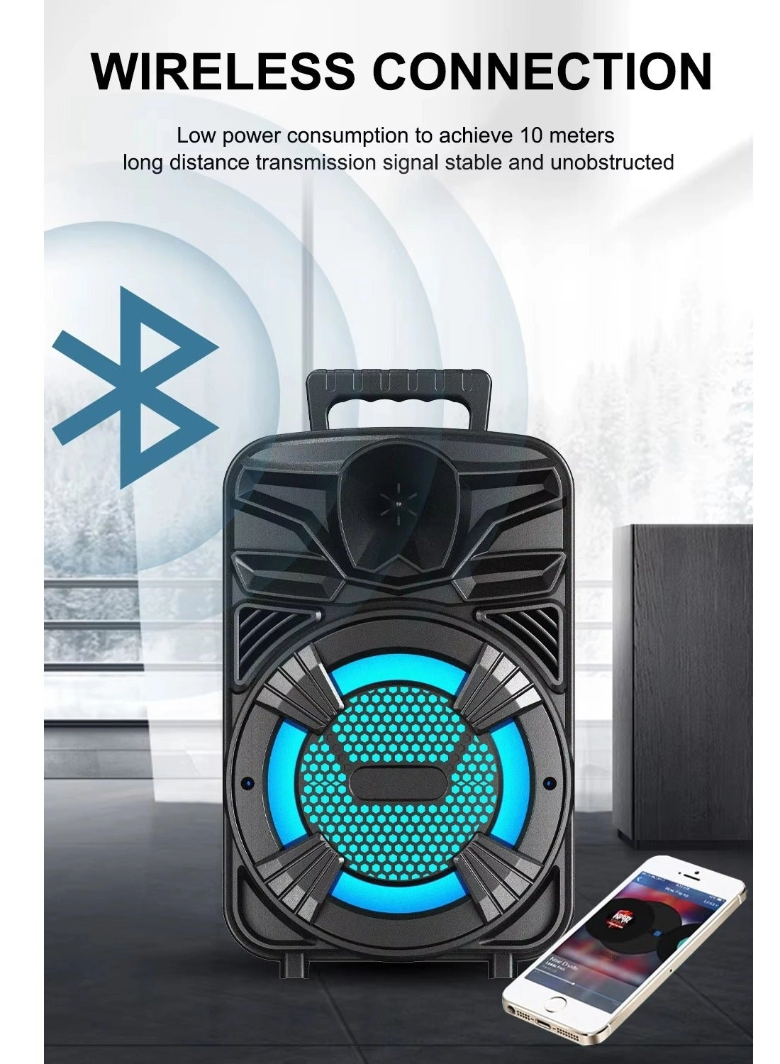 Outdoor Waterproof Wireless Portable BT K15154GR Speaker