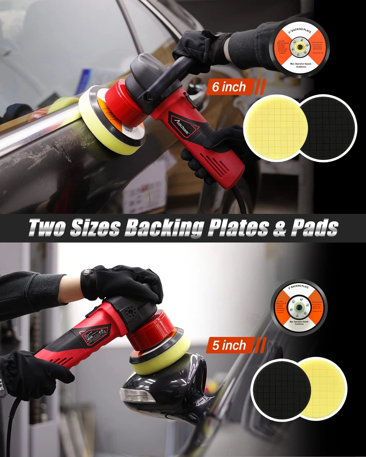 Dual Action Polisher - 850W 6-inch