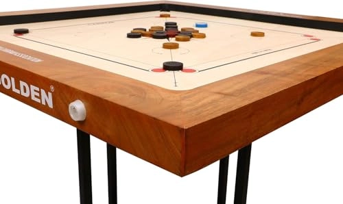 Golden Carrom Board