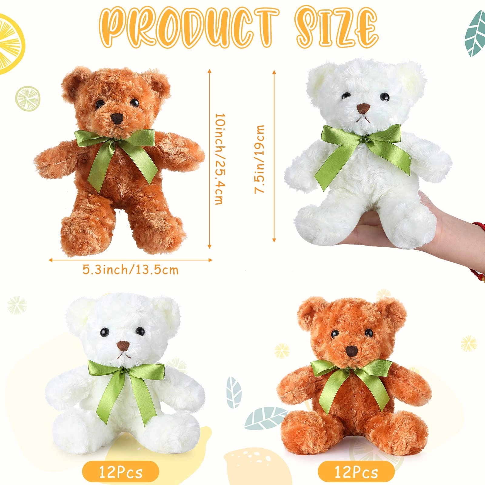 Bear - 24 Pcs 10 inches