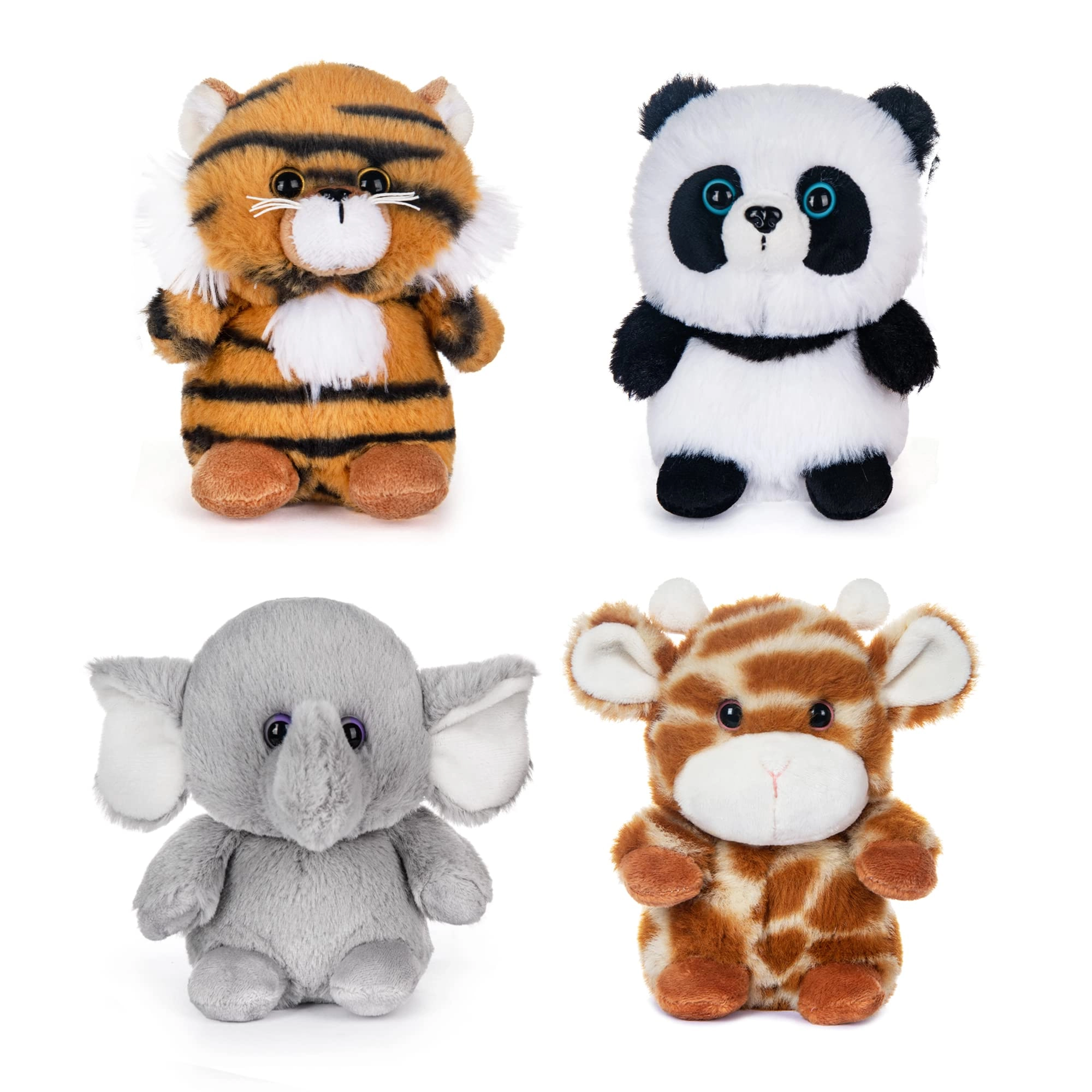 My OLi Forest Animal Plush Set - 5 Inch Pack of 4 Multicolored