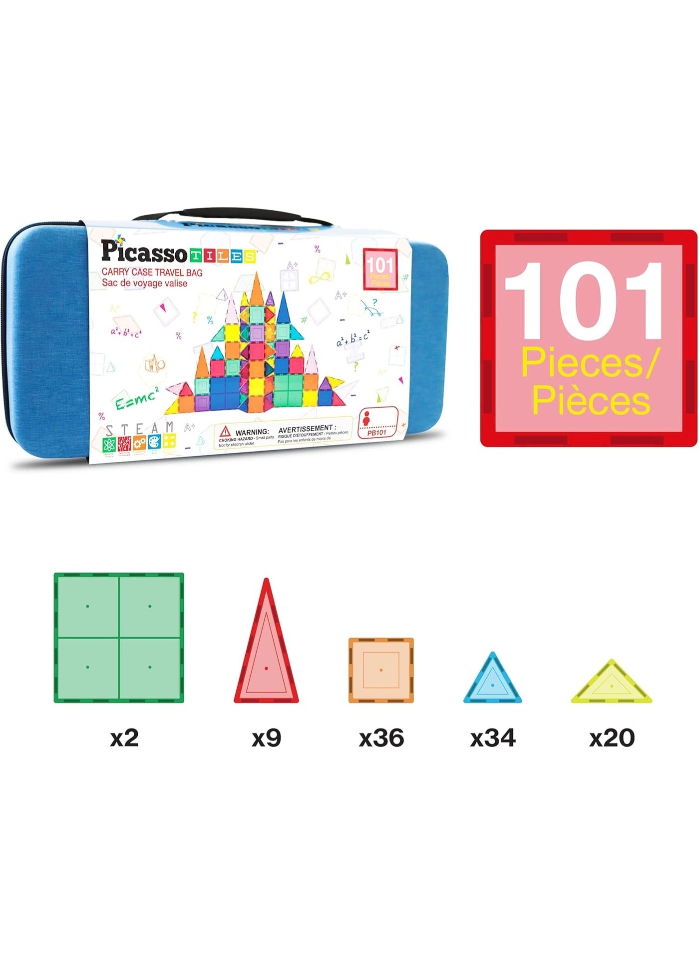 Magnetic 3D Blocks - Architecture 101 pcs