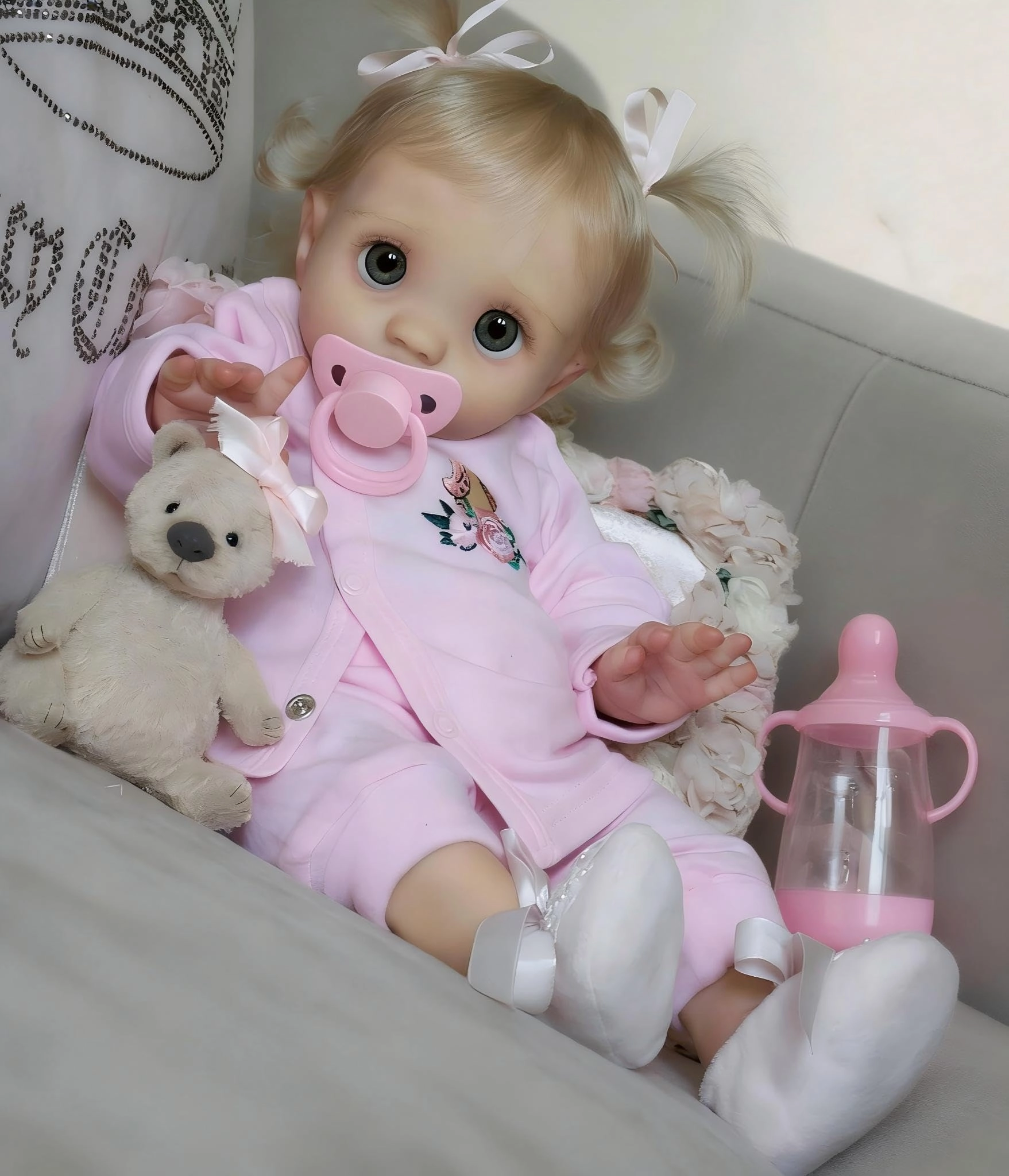 Babi Reborn Baby Doll - 16 Inch Silicone vinyl Girl Ages 3+