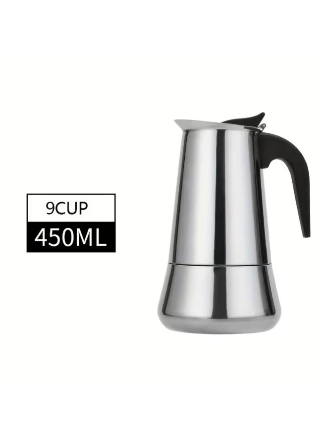 Moka Pot - 9-Cup Stovetop Induction Compatible