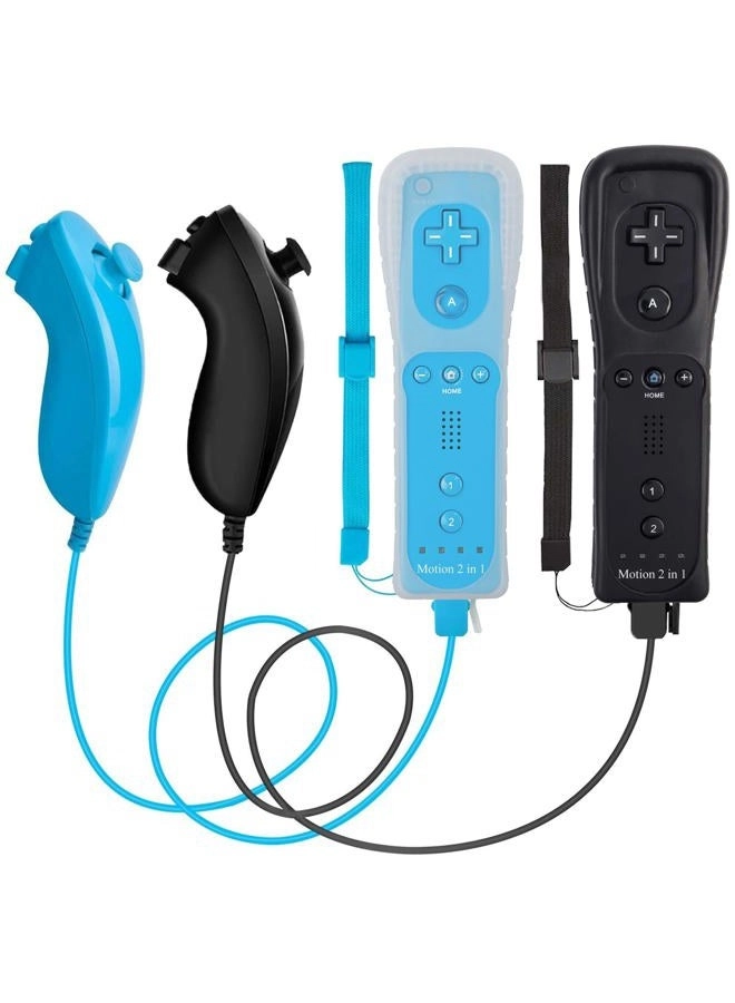ECRABONE Wii Remote Controller - Black+Blue