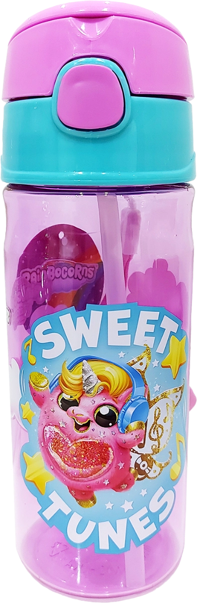 Rainbocorns Pop Up Canteen Water Bottle - 500 ml - Plastic Sipper